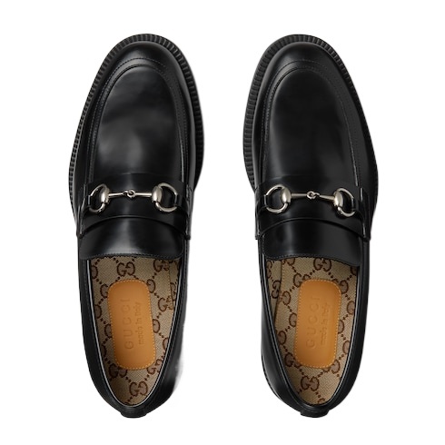 Gucci Horse-decorated Loafers In Black