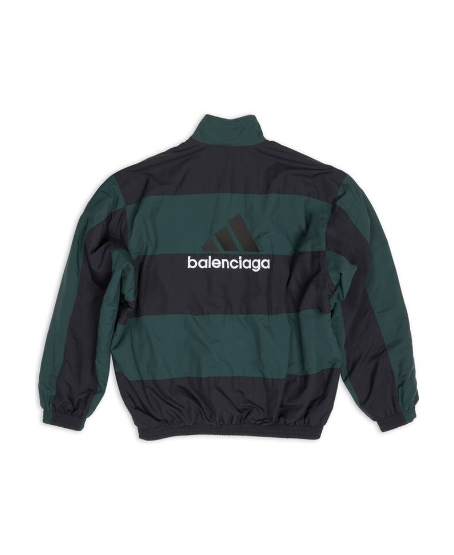 Balenciaga Giacca Imbottita Double Face  / Adidas  In Verde In Green