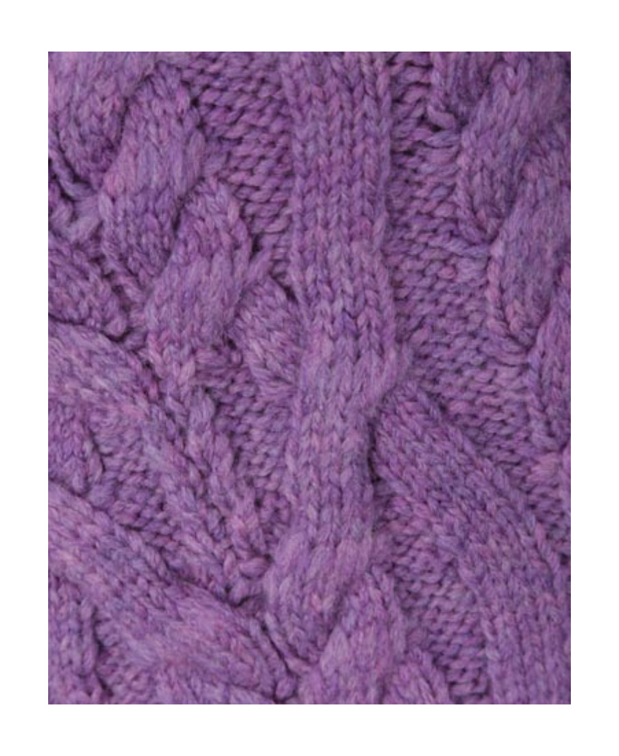 Isabel Marant Paloma Cable-knit Wool-blend Sweater In Purple