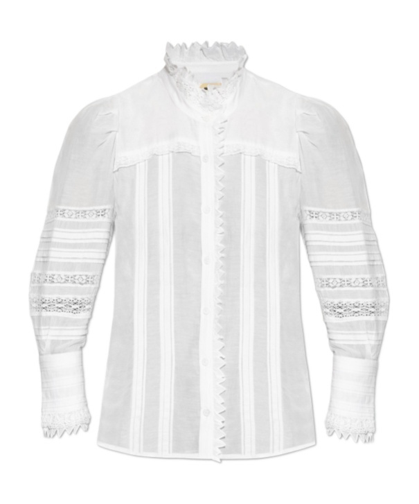 Shop Zadig & Voltaire Trevy Pintuck-detailing Shirt In White