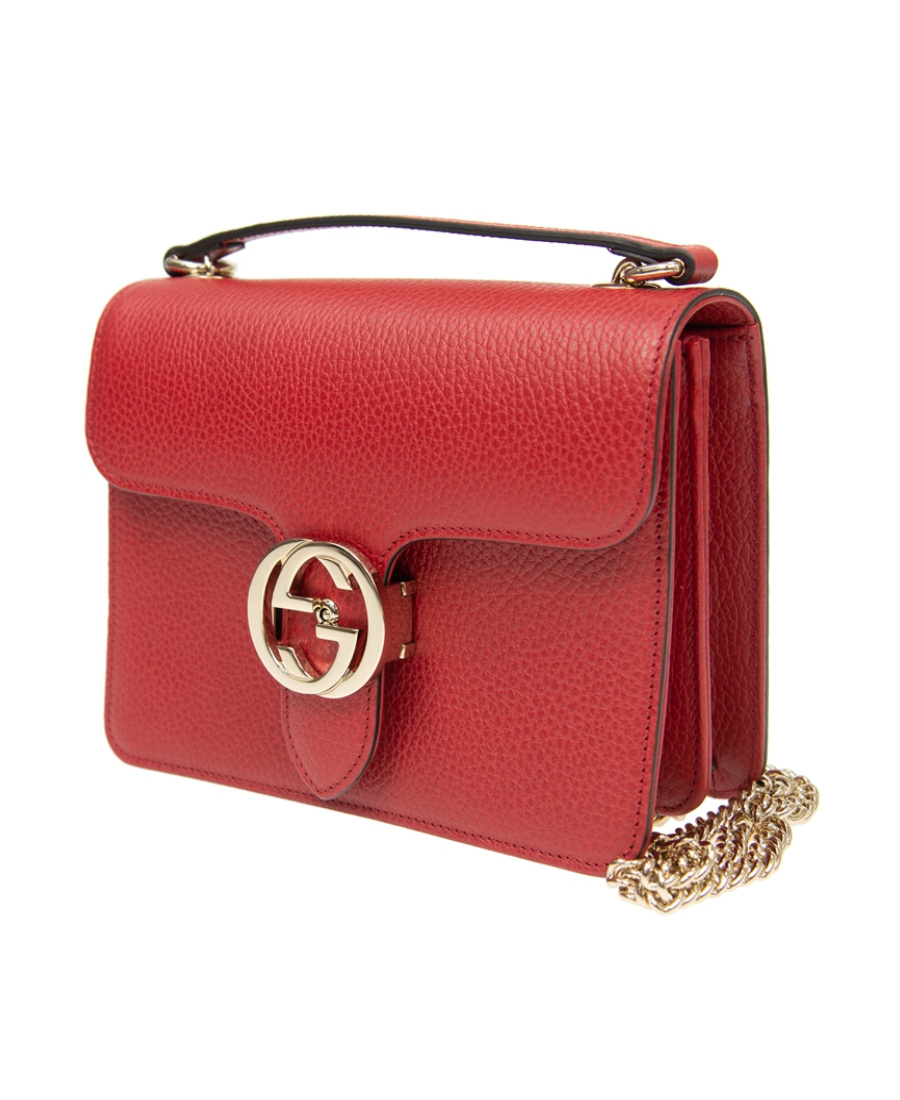 Gucci Double G Logo Woc In Red