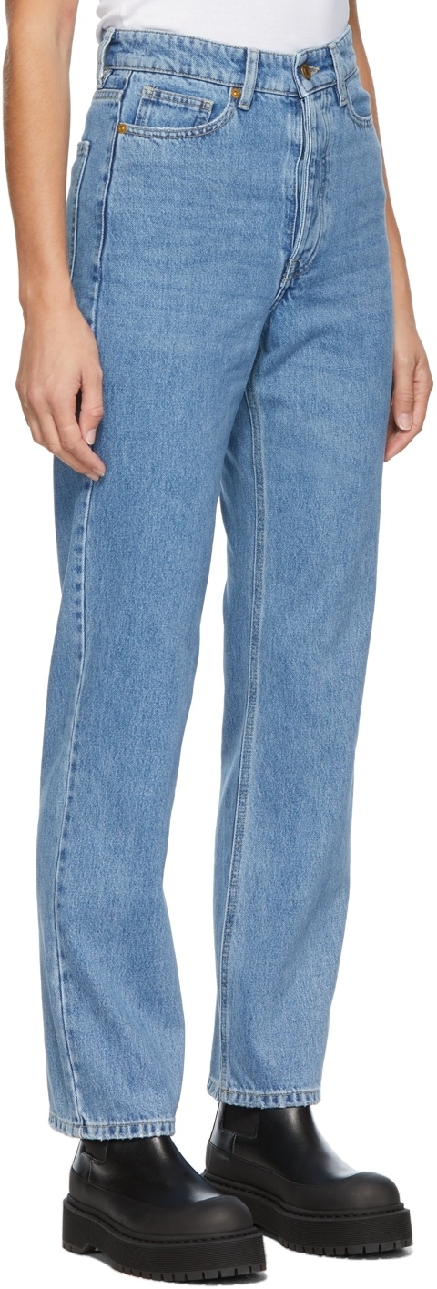 By Malene Birger Logo Jeans In Blue