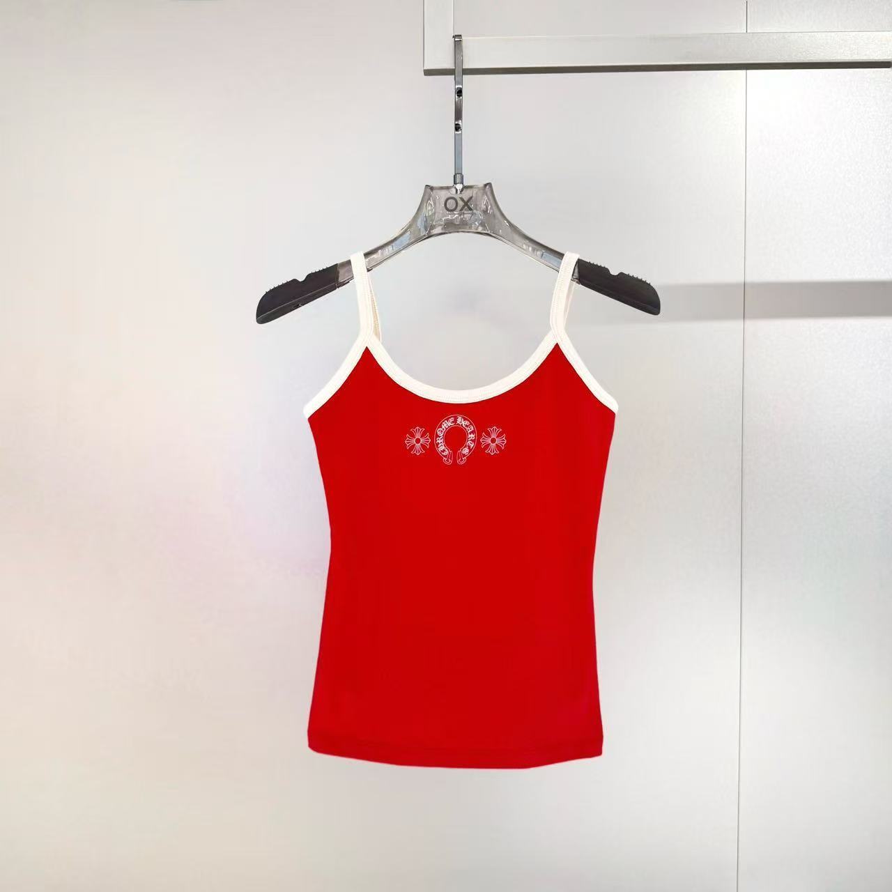 Chrome Hearts Sleeveless Vest In Red