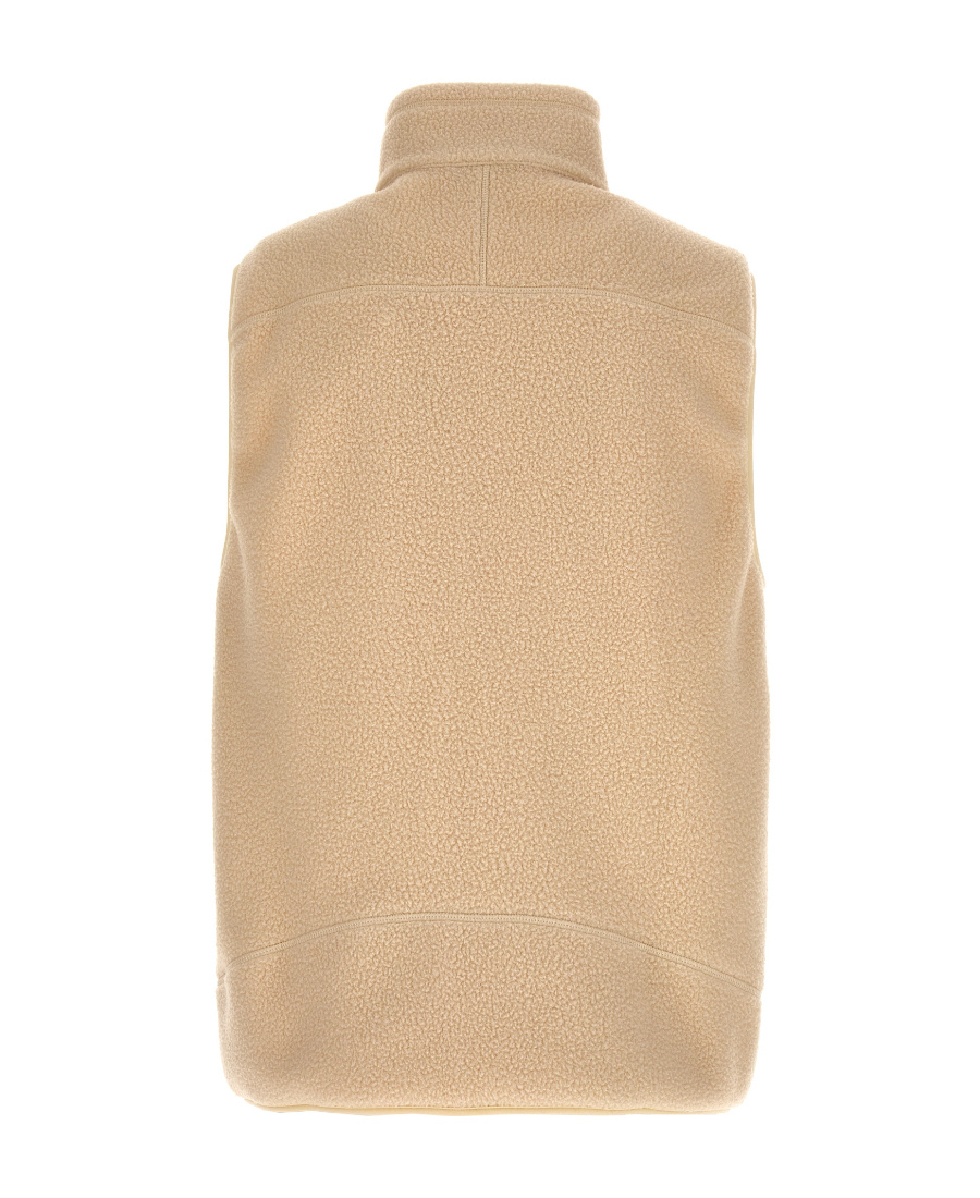 Harmony Paris Sleeveless Zipper Vest In Nude