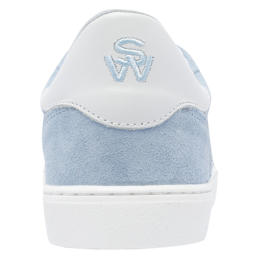 Stuart Weitzman Low Top Runaround Sneakers With Suede Finish In White