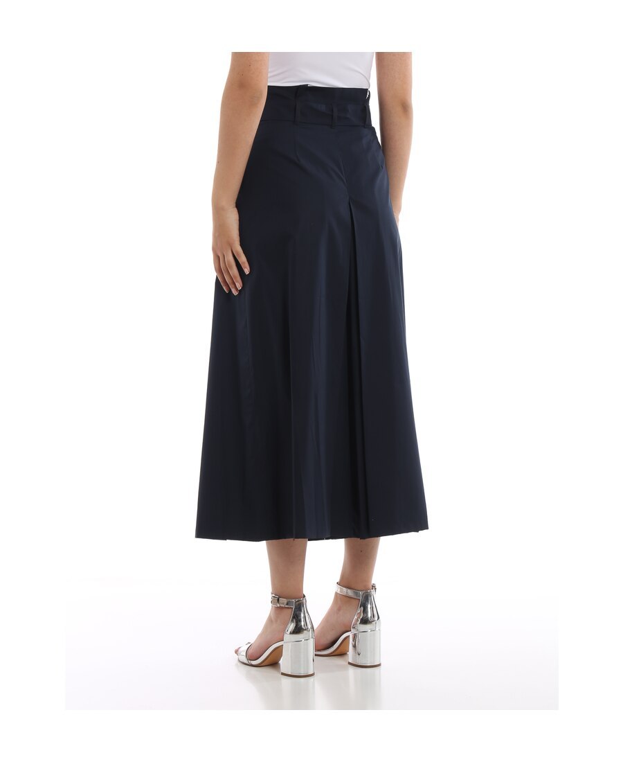 Max Mara Lace Up Wide-legged Casual Pants In Black