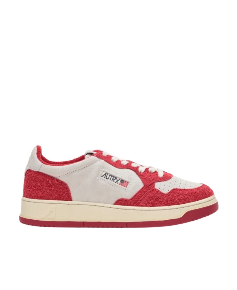 Autry Medalist Panelled Suede Sneakers In Neutral