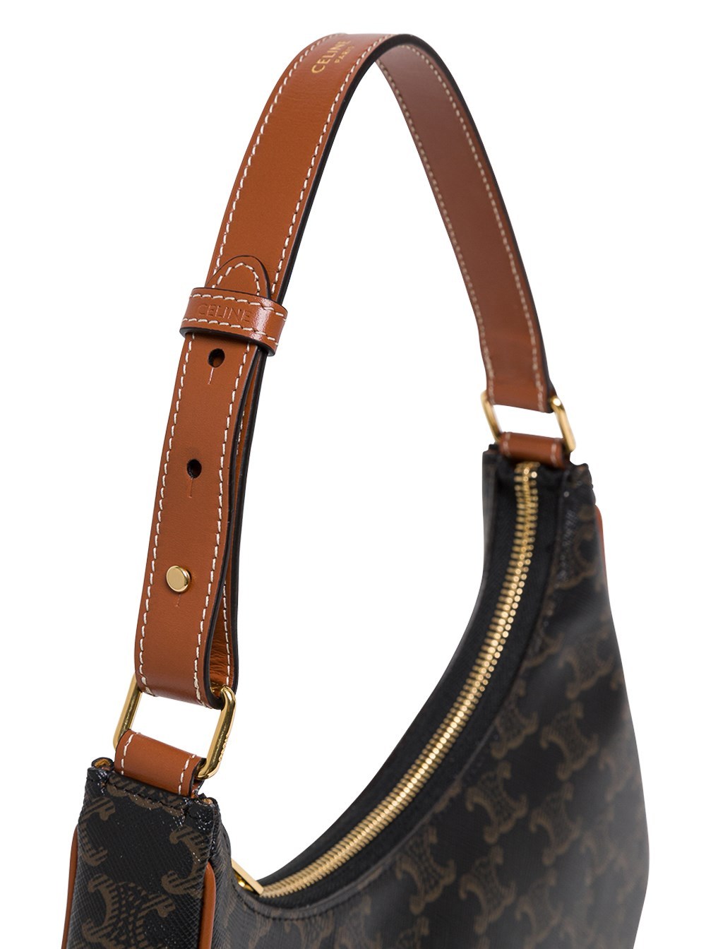 Celine Ava Triomphe Hand Bag Women In Brown