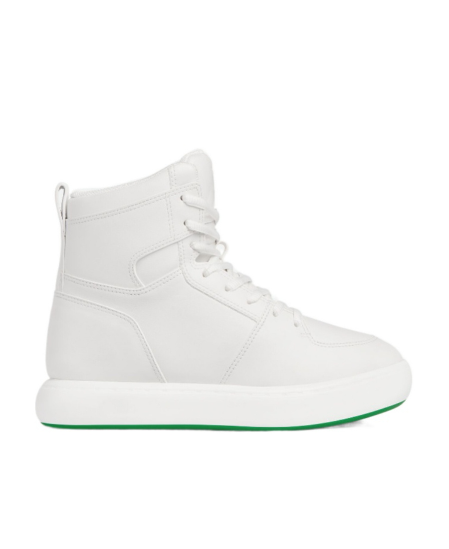 BOTTEGA VENETA BOTTEGA VENETA LOGO DETAILED HIGH-TOP SNEAKERS