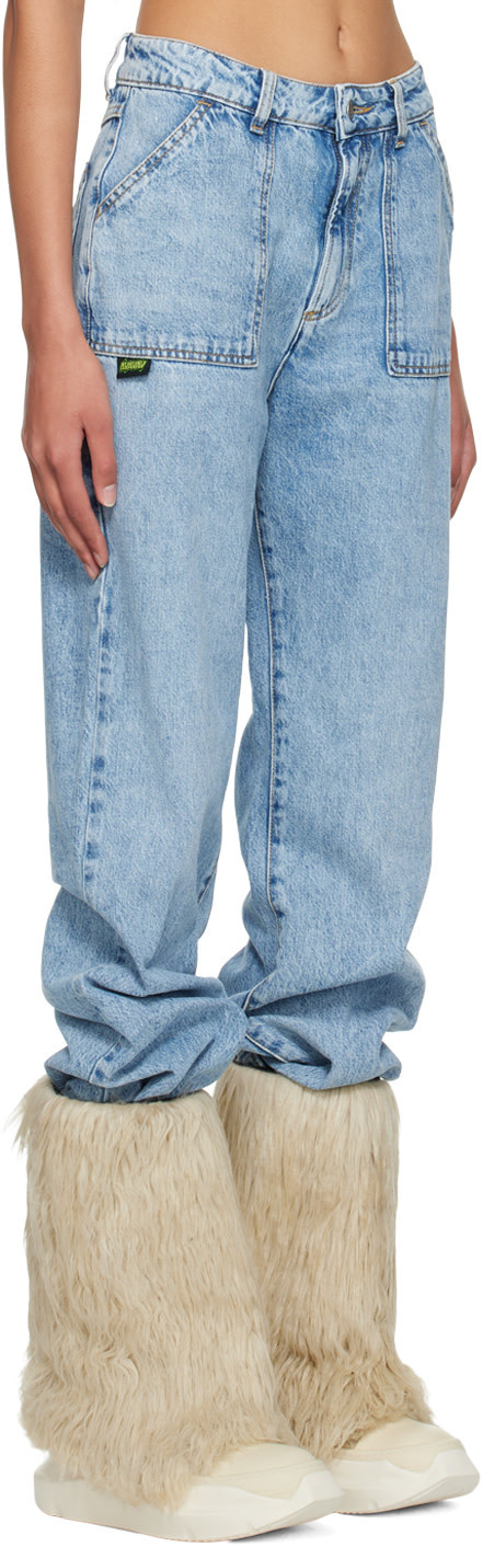 Avavav Blue Big Jeans In Blue