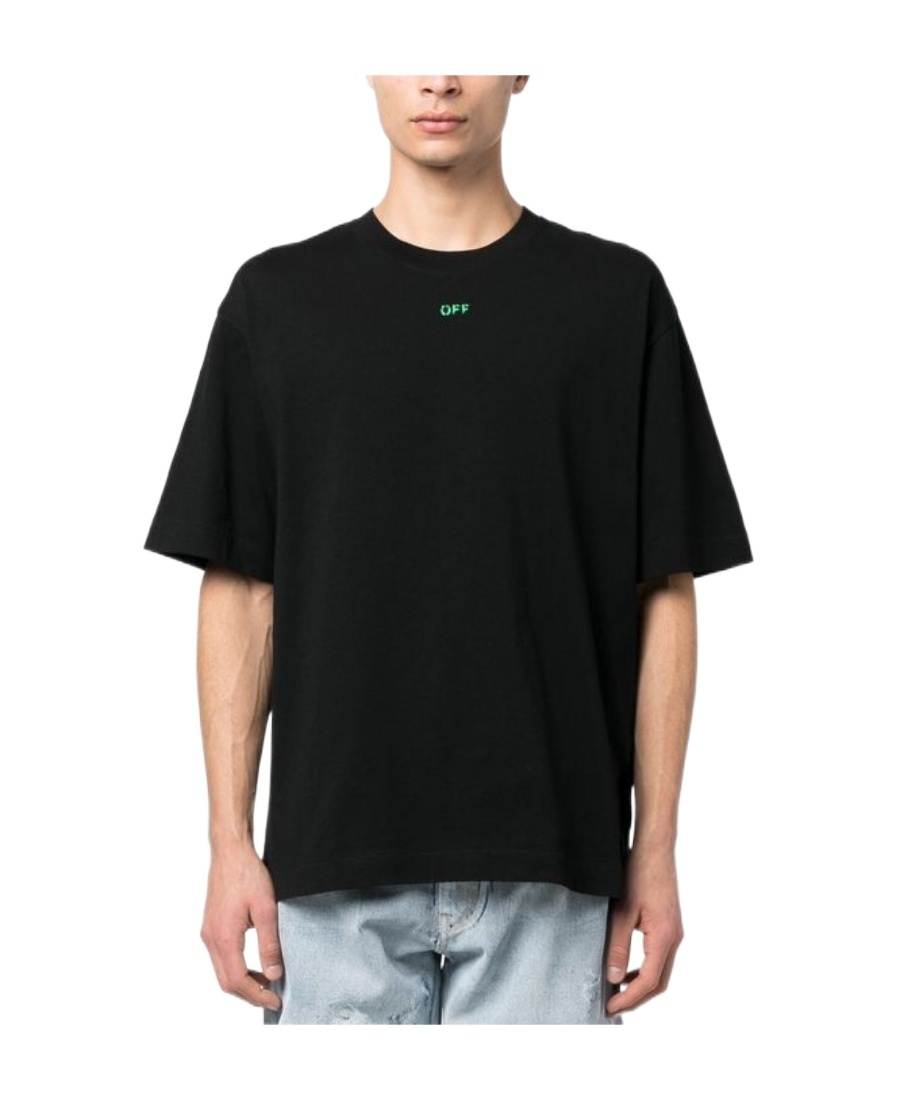 Off-white Arrow Motif T-shirt In Black