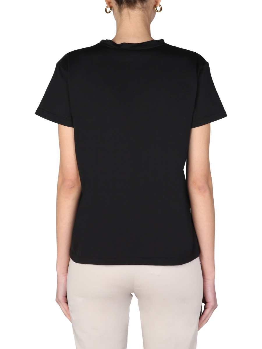 Fabiana Filippi Short-sleeved Crewneck T-shirt In Black