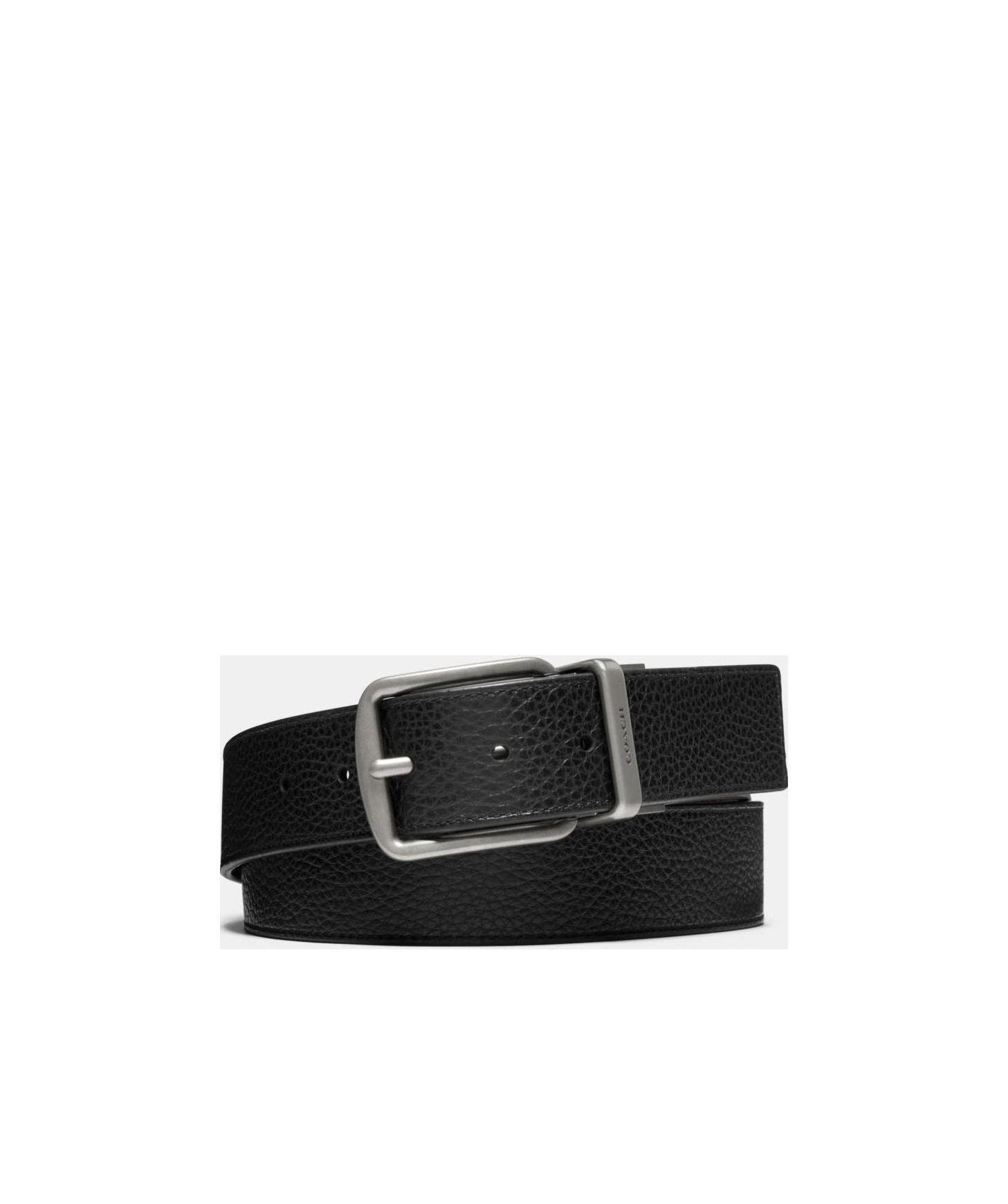 Shop Coach Stylish Leather Pin-buckle Belt In Black