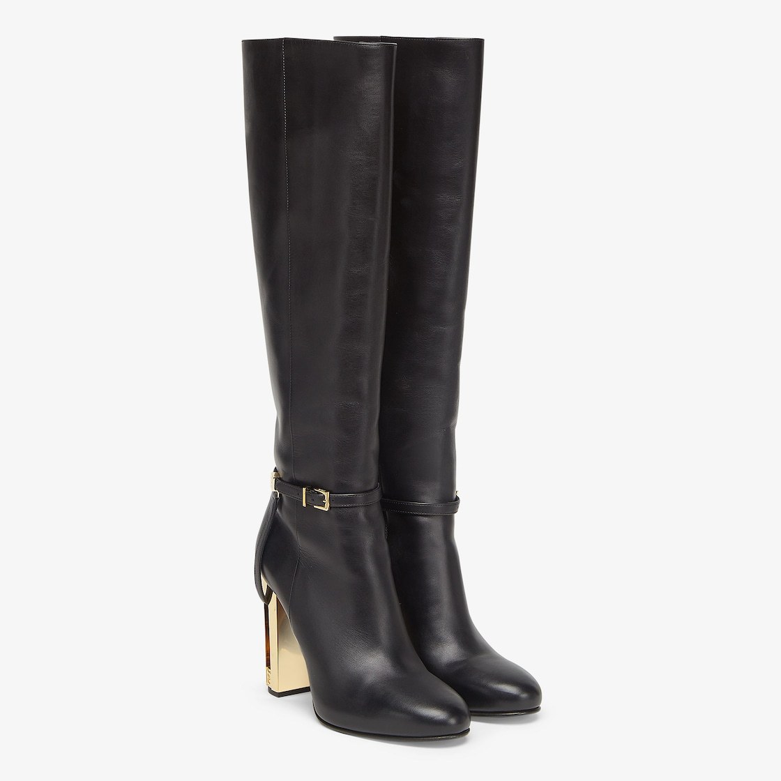 Fendi Delfina High-heeled Boots In Black