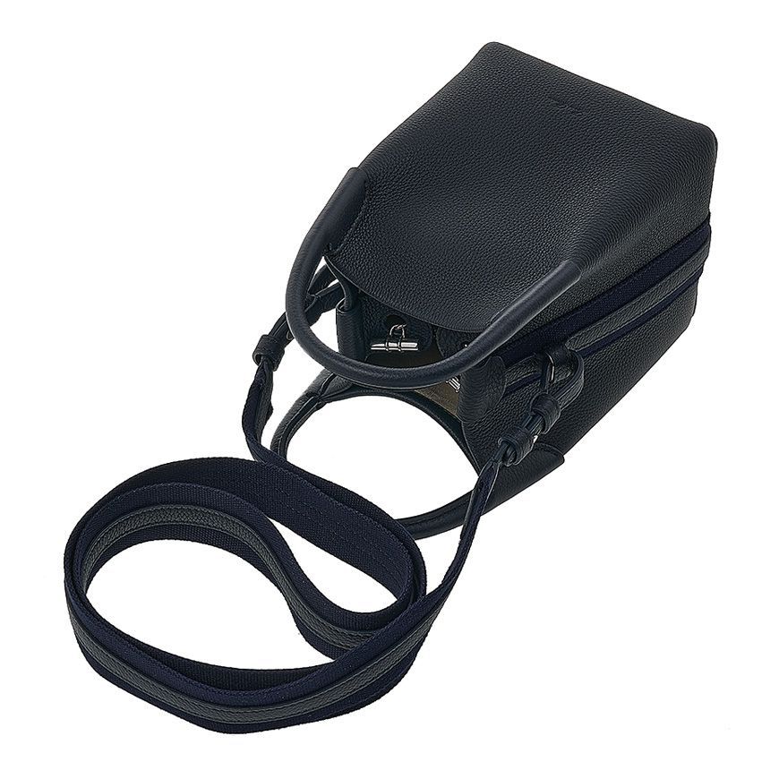 Loro Piana Micro Bale Bag In Black