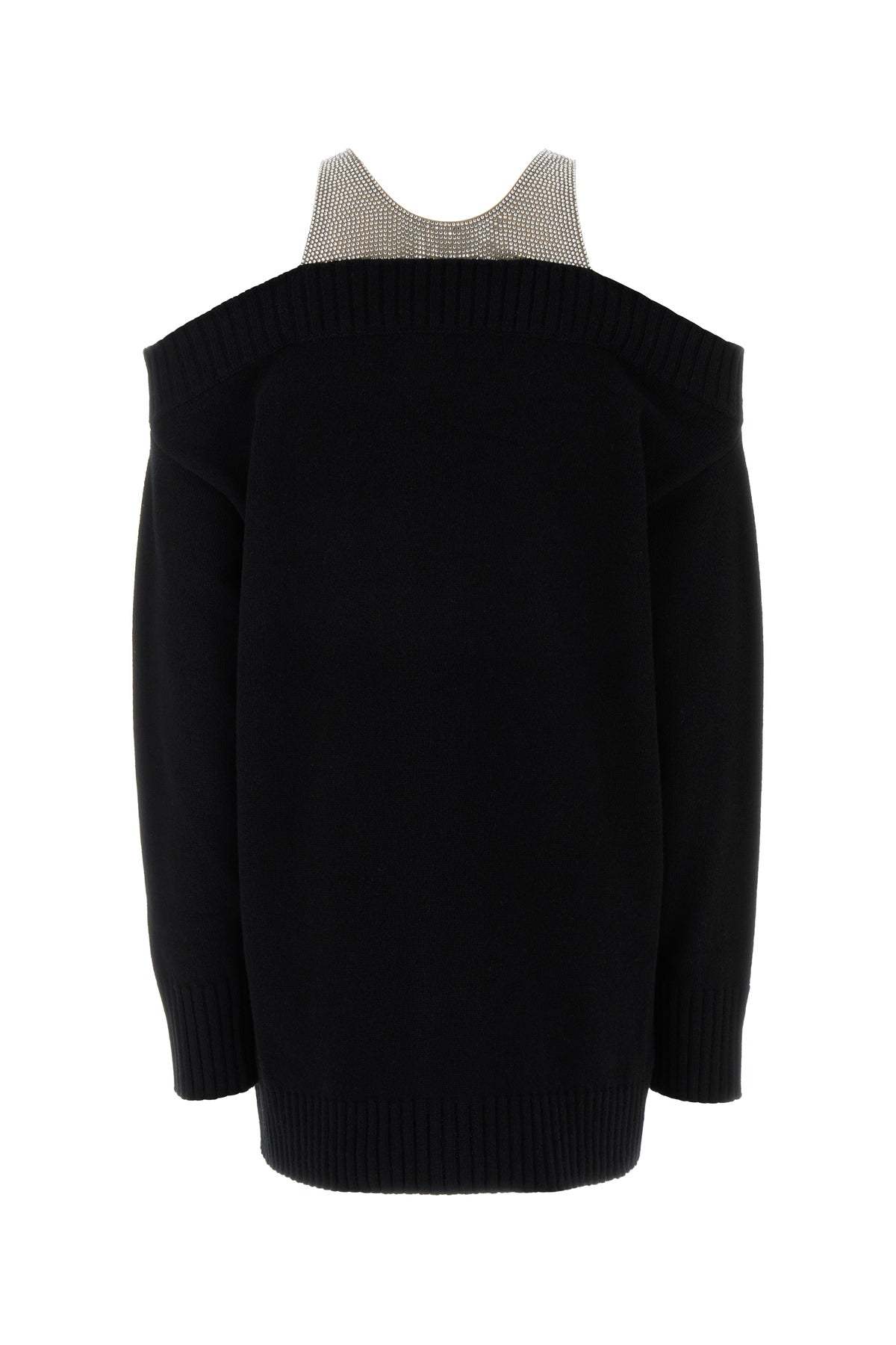 Giuseppe Di Morabito Black Wool Oversize Sweater In Black