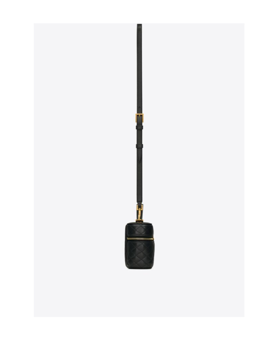 Saint Laurent Gaby Logo Shoulder Bag In Black