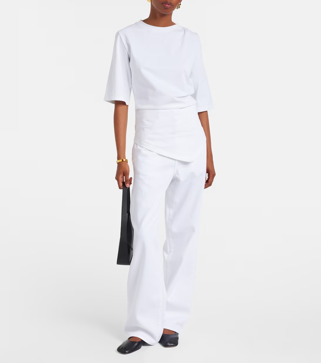 Rohe Short-sleeved Jersey T-shirt In White