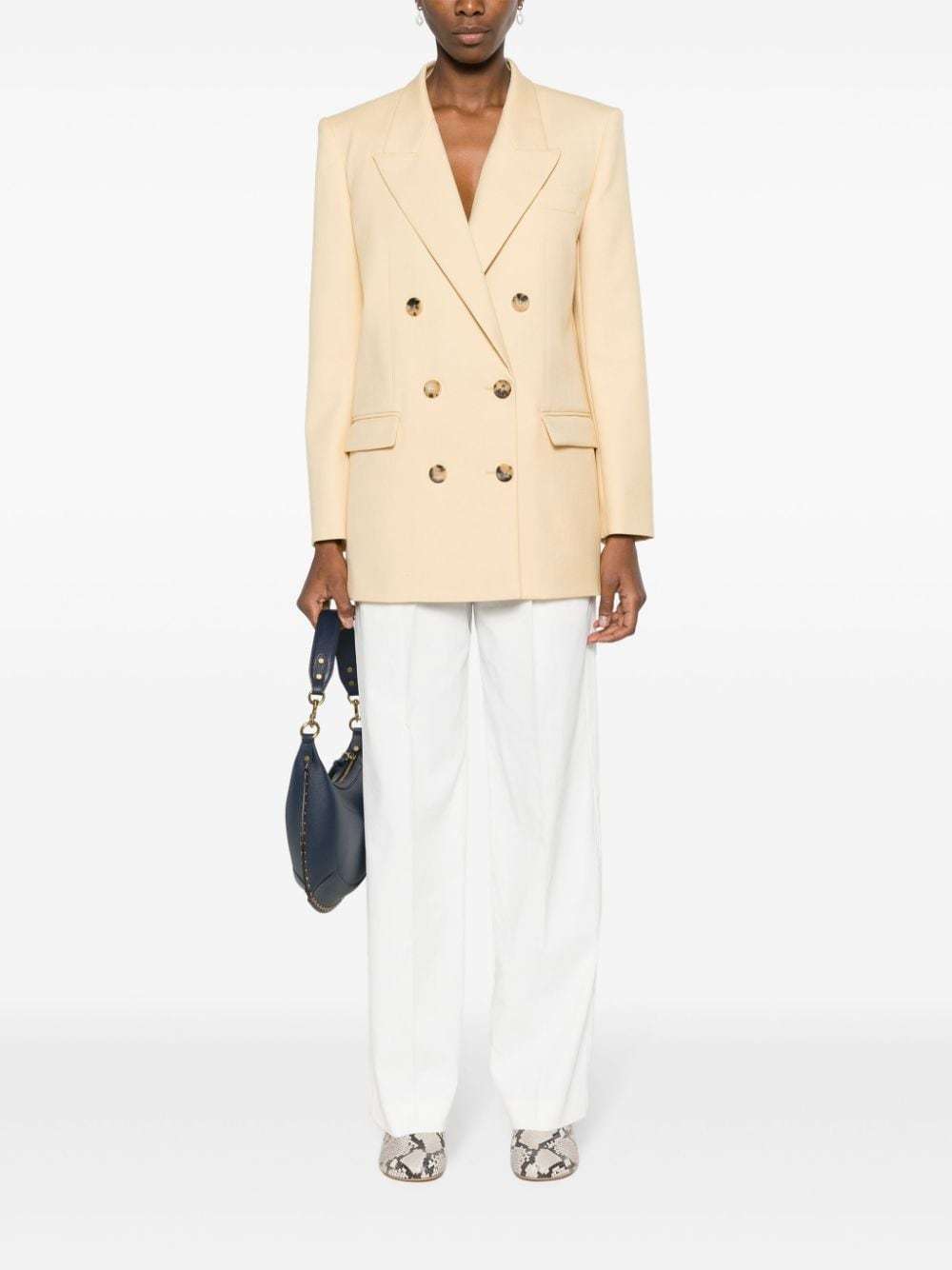Shop Isabel Marant Staya Wide-legged Casual Pants In White