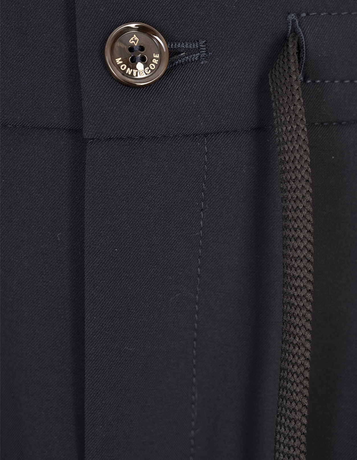 Montecore Drawstring Casual Pants In Black