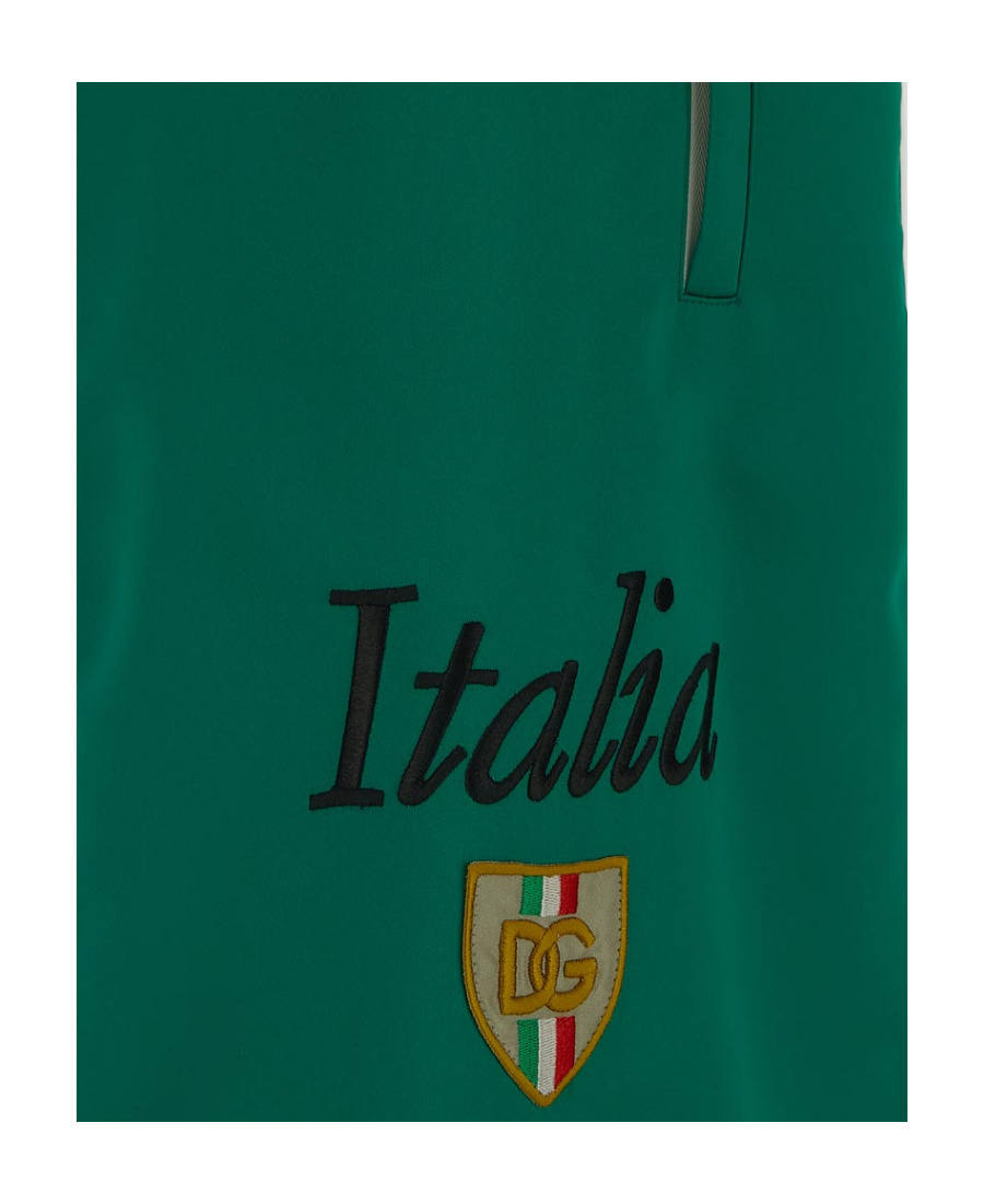 Dolce & Gabbana Italia Colour-block Knee-length Shorts In White