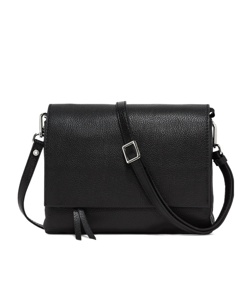 Gianni Chiarini Flip Shoulder Bag In Black