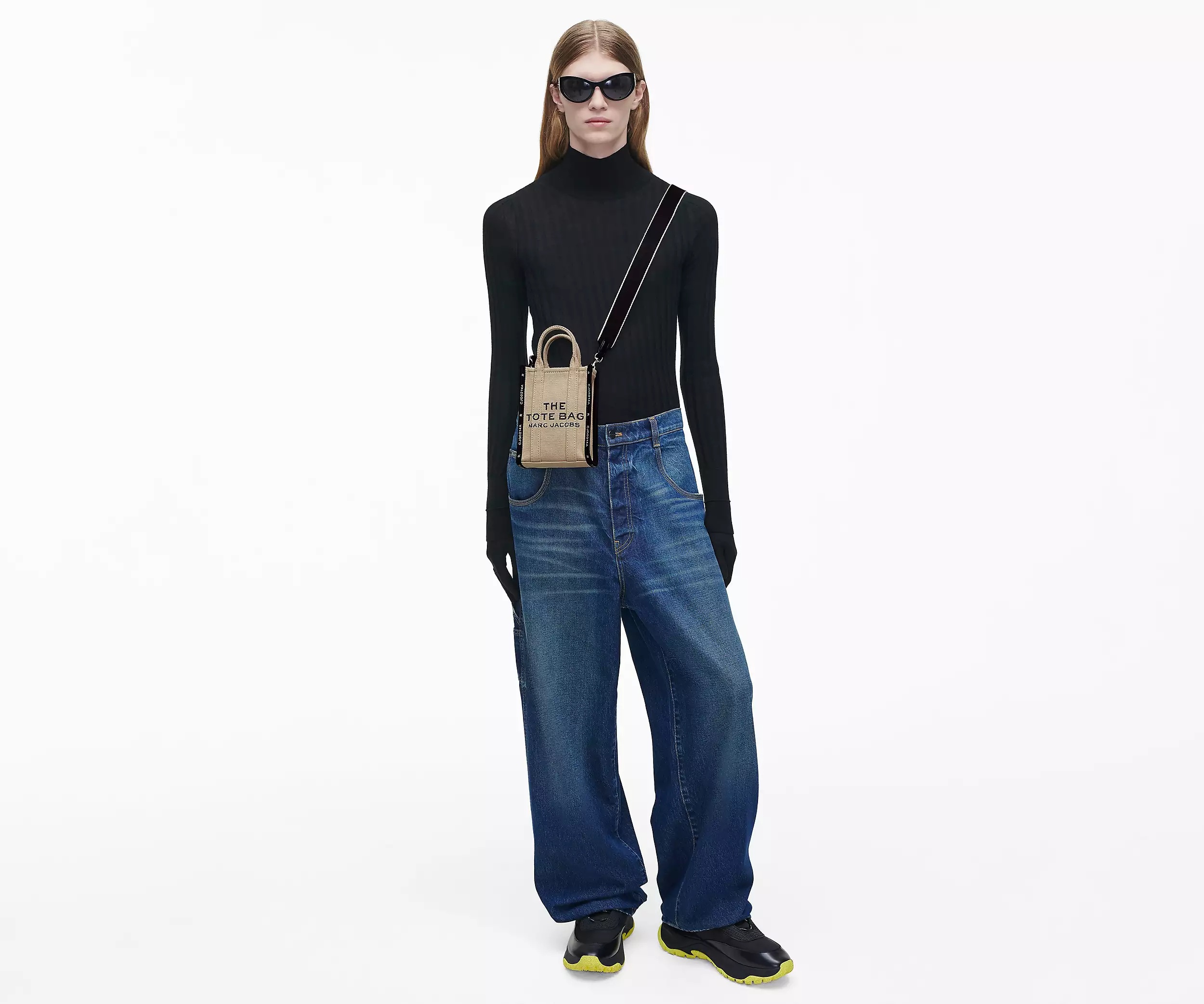 Marc Jacobs Women's The Jacquard Crossbody Tote Bag In Nude