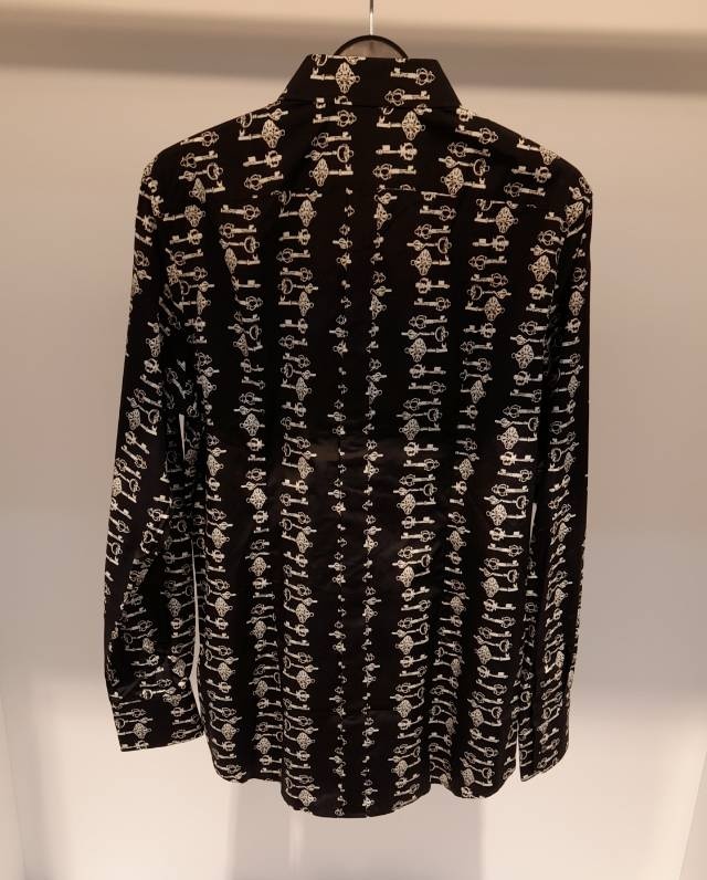 Dolce & Gabbana Printing Long-sleeved Shirt In Black