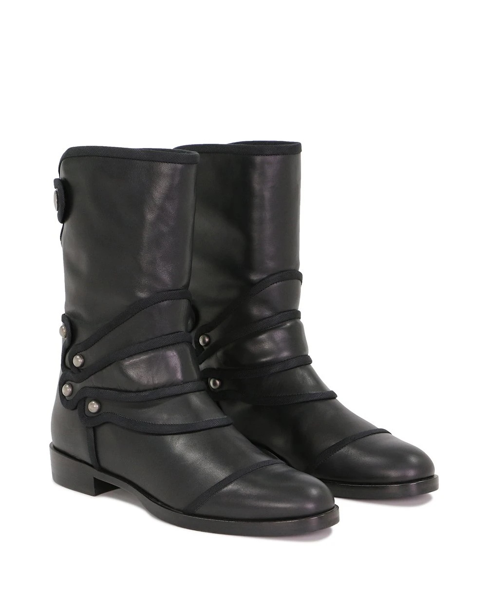 Dolce & Gabbana Zipper Details And Ankle Boots In Black
