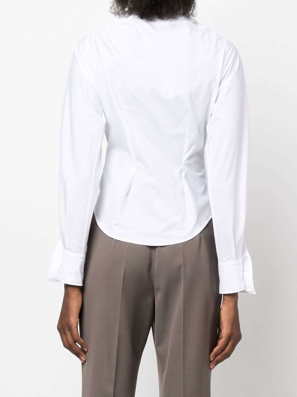 Vivienne Westwood Deconstructed Button-up Shirt In White