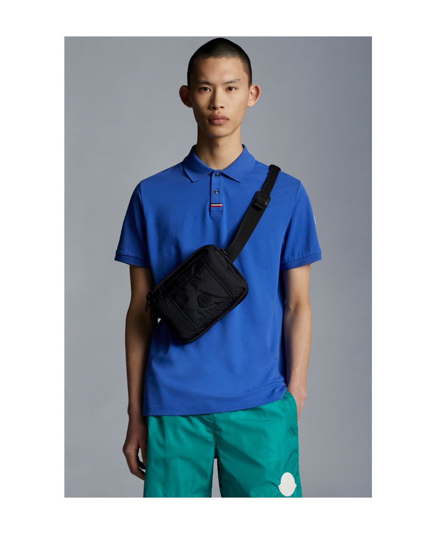 MONCLER LOGO-PATCH POLO SHIRT