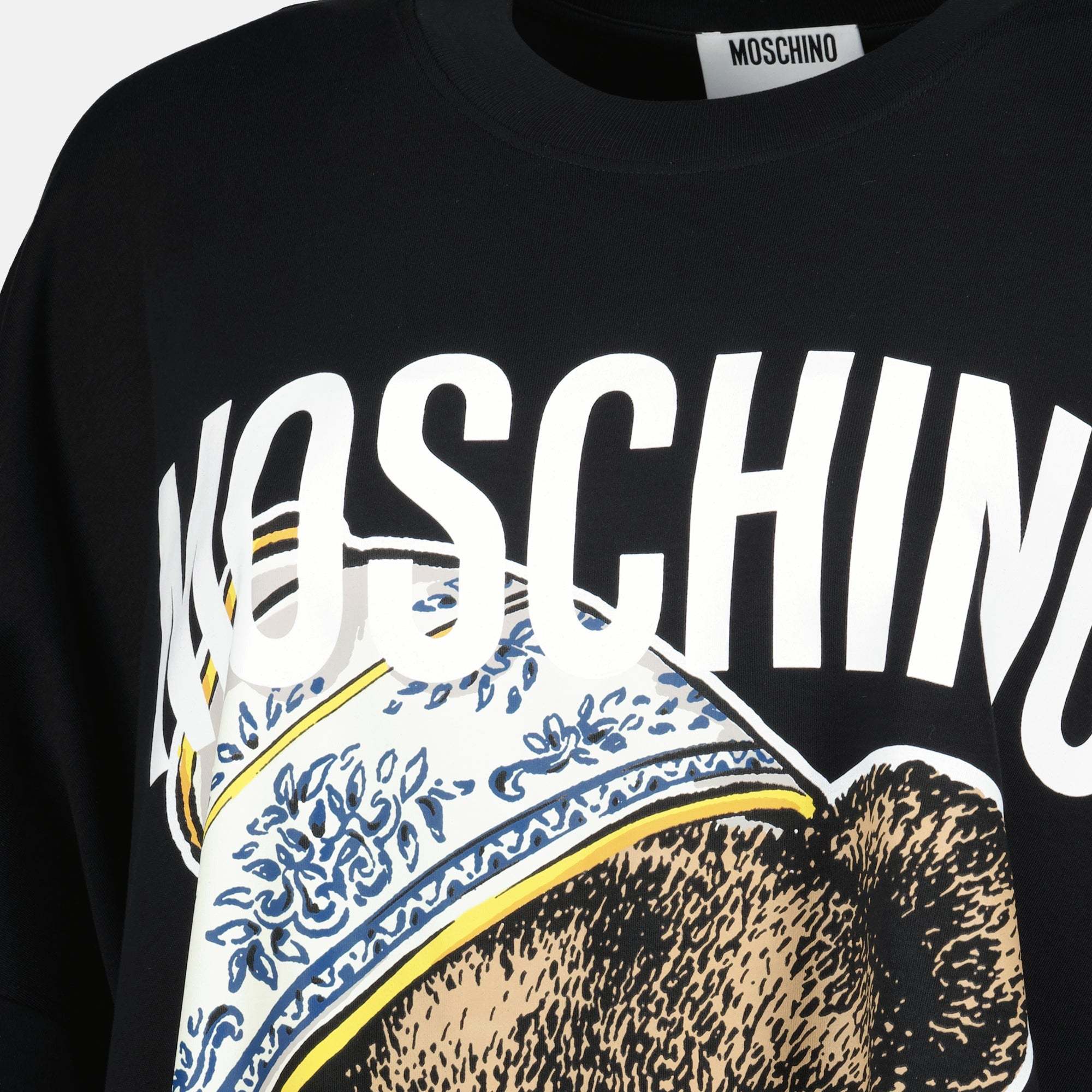 Moschino Teddy Bear-print T-shirt Mini Dress In Black