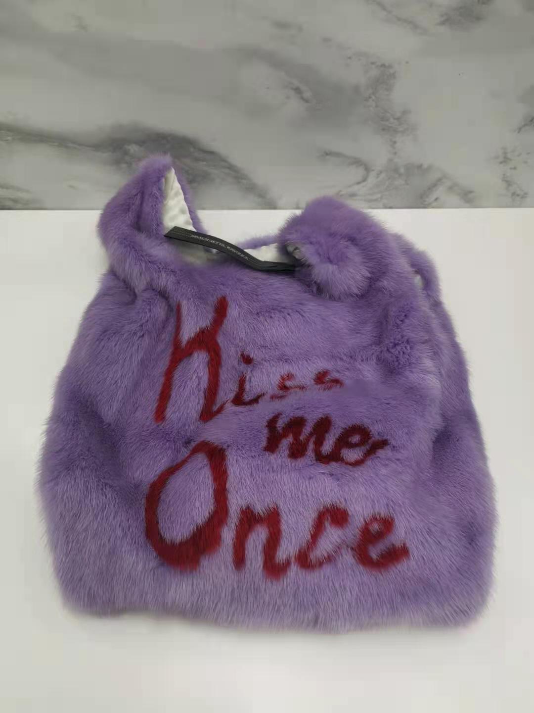 Simonetta Ravizza Furrk1 Pattern Handbag In Purple