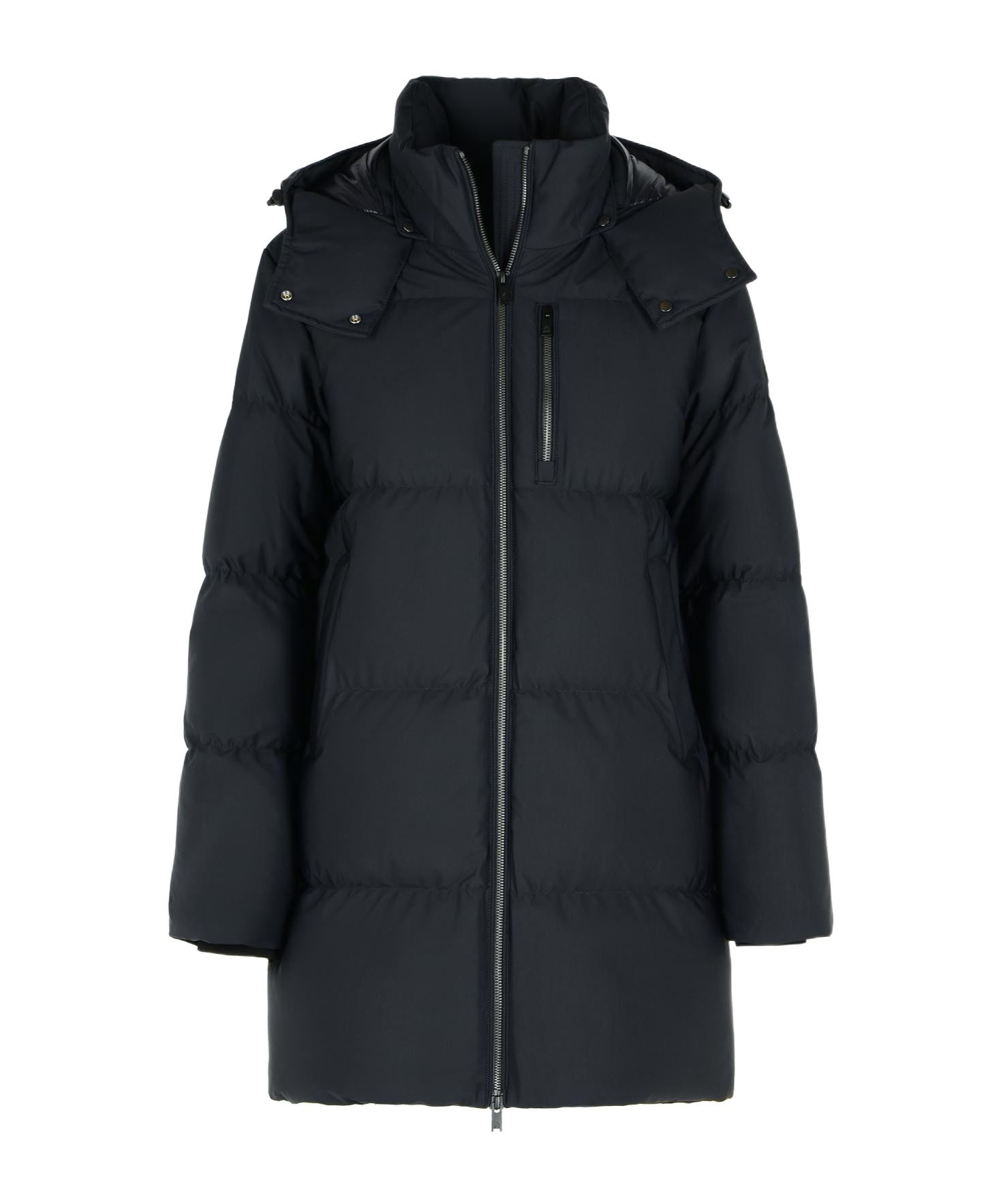 Moose Knuckles Faux Fur-trim Hooded Jacket In Black