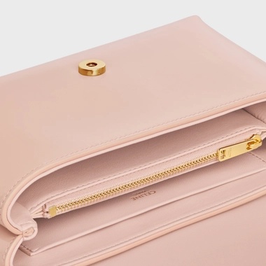 Celine Victoire Clamshell Shoulder Bag In Nude
