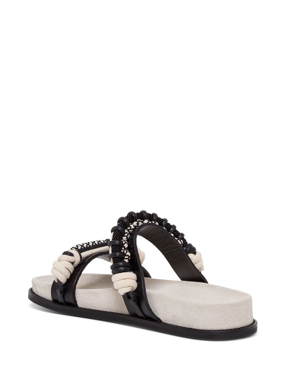 Shop Philosophy Di Lorenzo Serafini Embellished Rope Slides In White