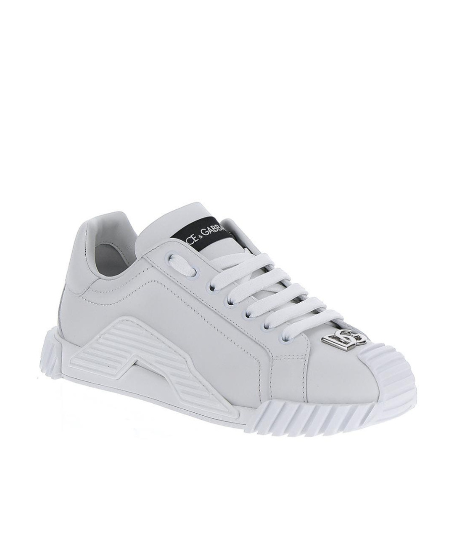 Dolce & Gabbana Logo-lettering Low-top Sneakers In White