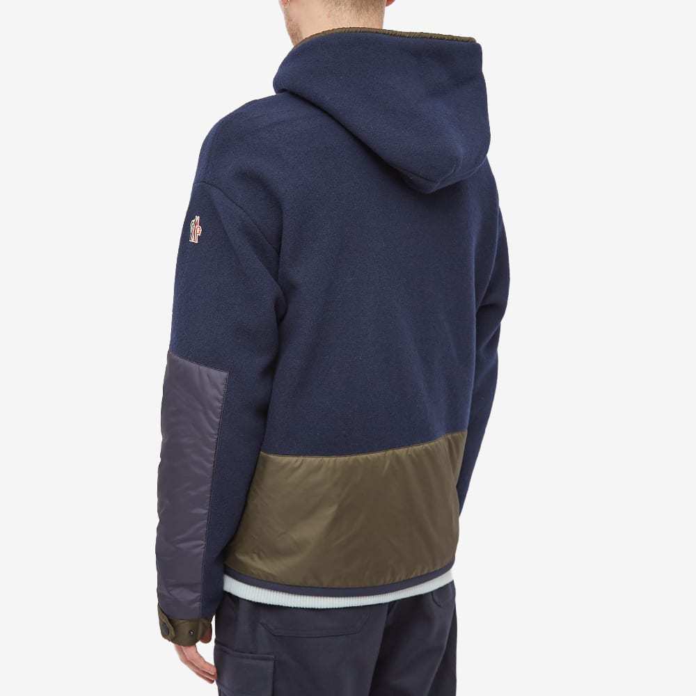 Moncler Zipper Hooded Casual Jacket In Black