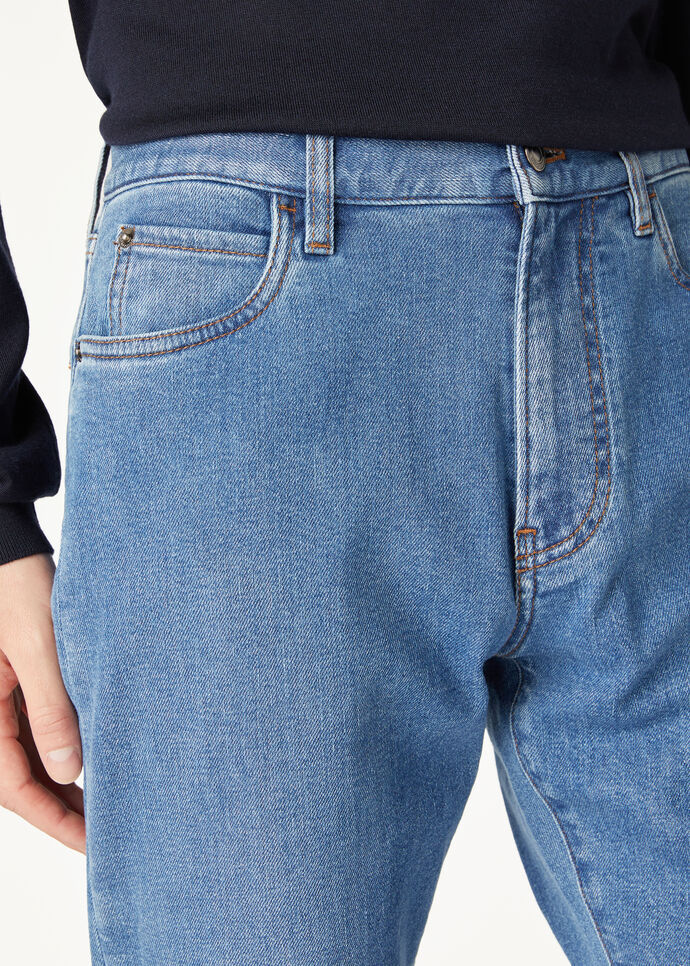 Loro Piana Belt-loop Jeans In Blue