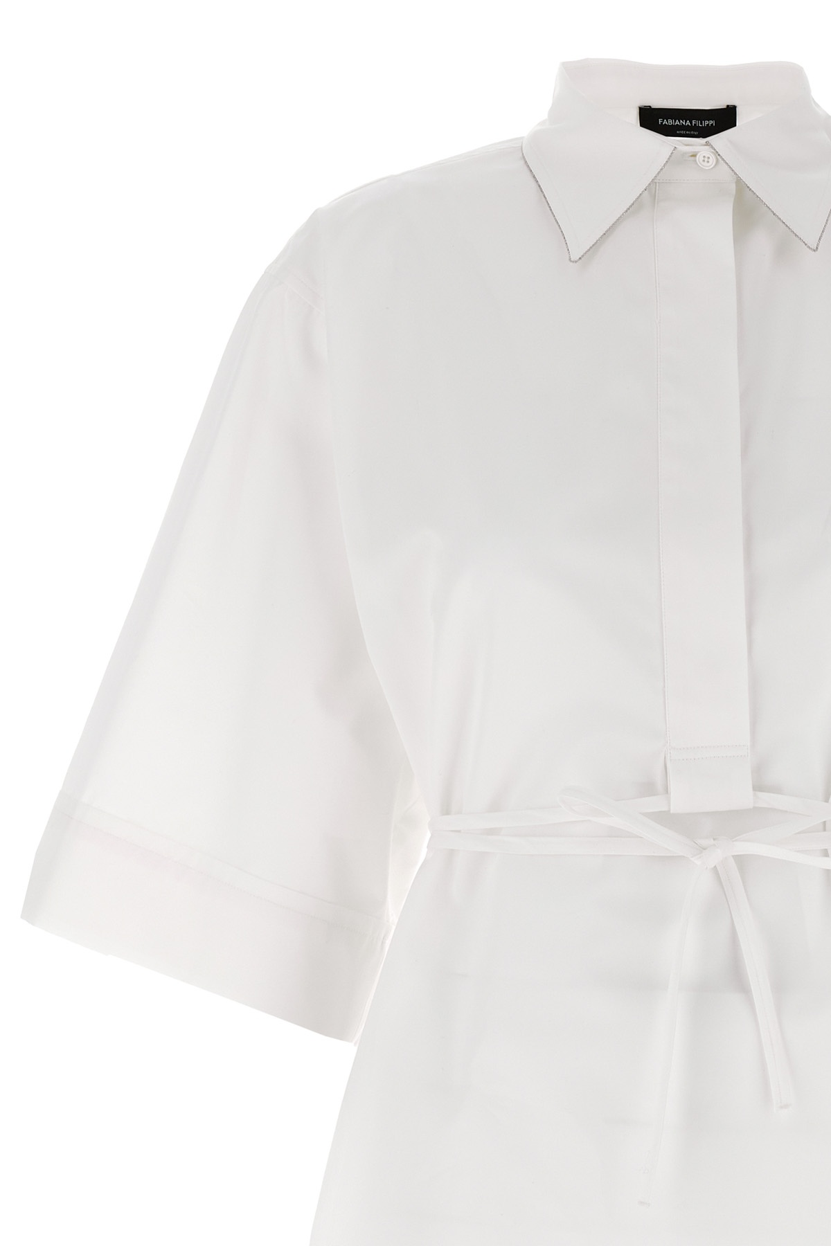 Fabiana Filippi Short Sleeve Shirt In White