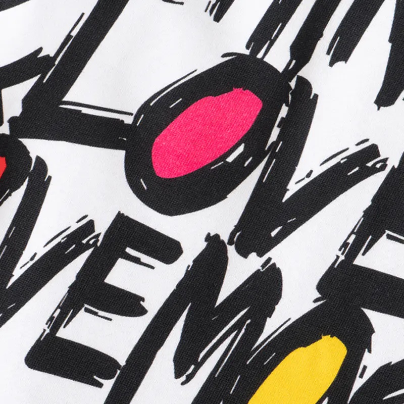 Moschino A Printed Dress In Black