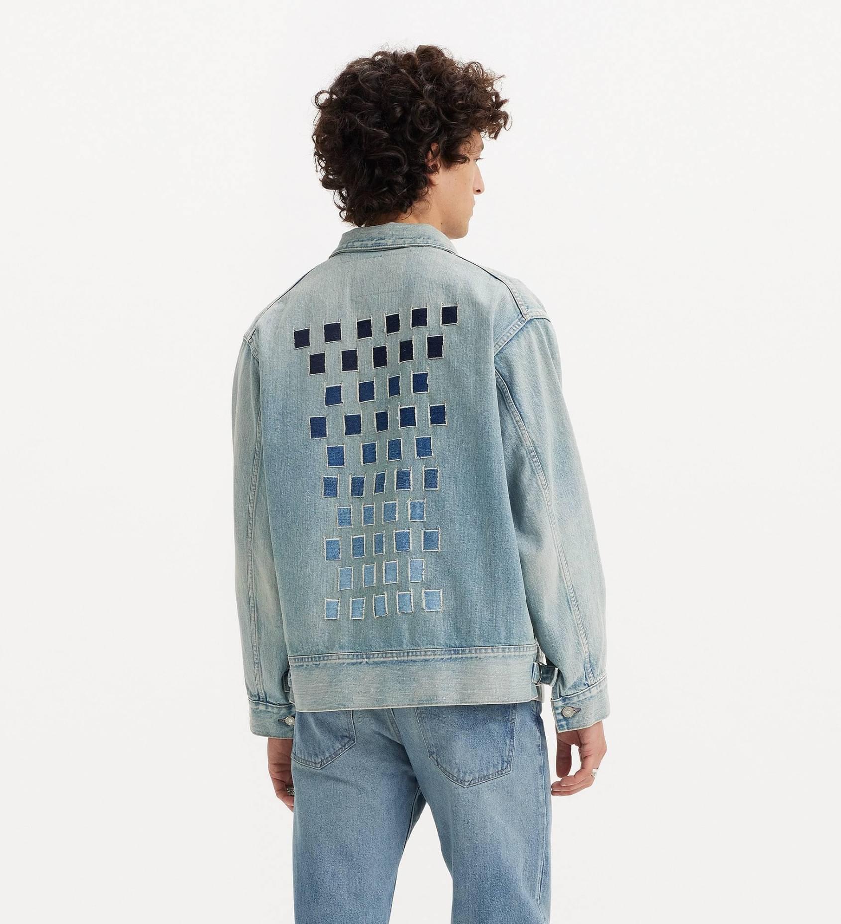 Levi's Lapel Denim Jacket In Gray