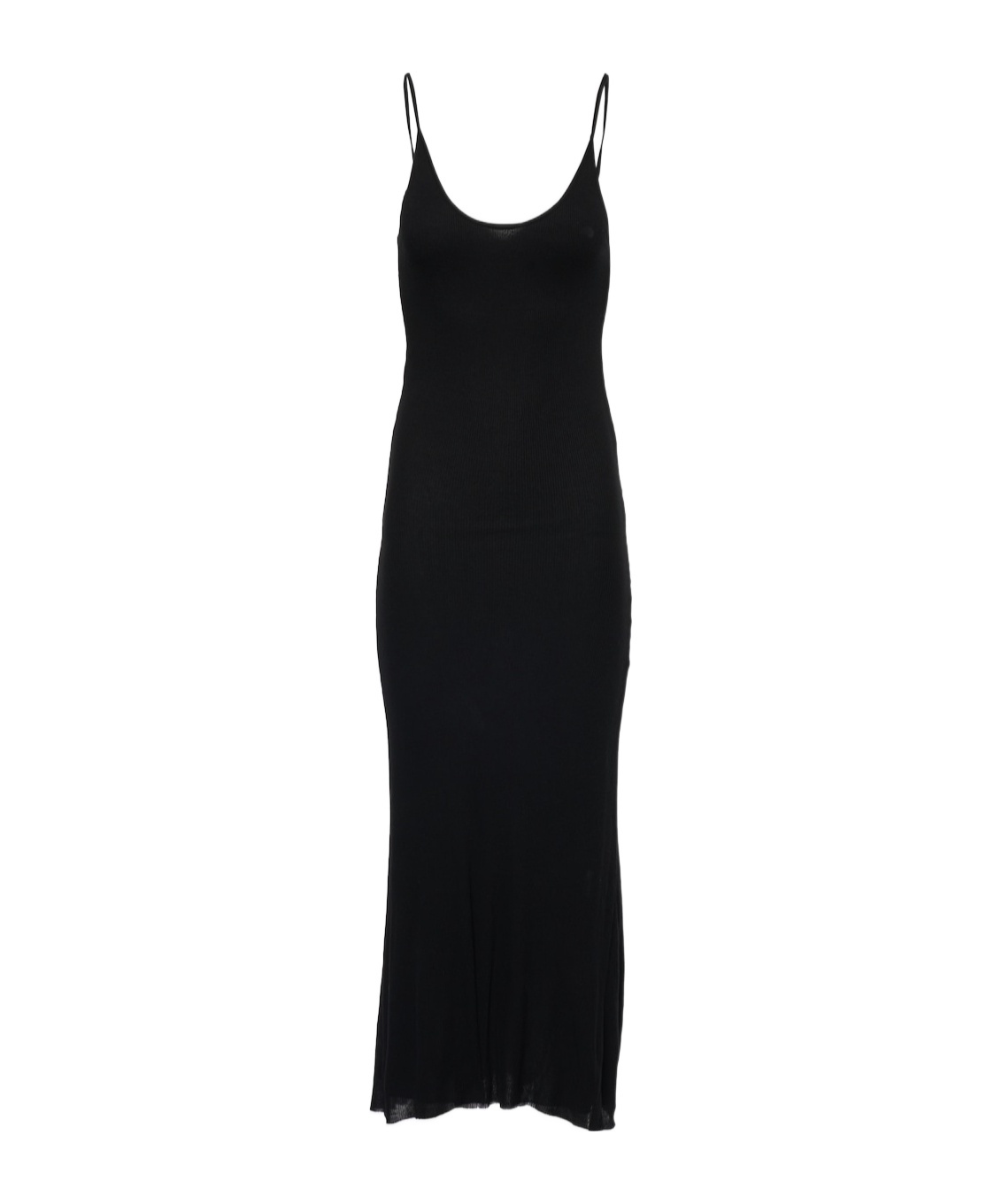Khaite Leesal Jersey Midi Dress In Black