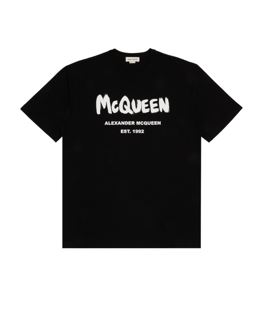Mcq By Alexander Mcqueen Logo-print T-shirt In Black