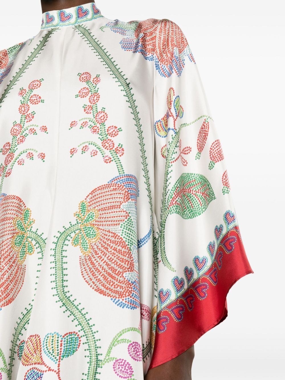 La Doublej La Double J Magnifico Printed Silk-satin Maxi Dress In Multi