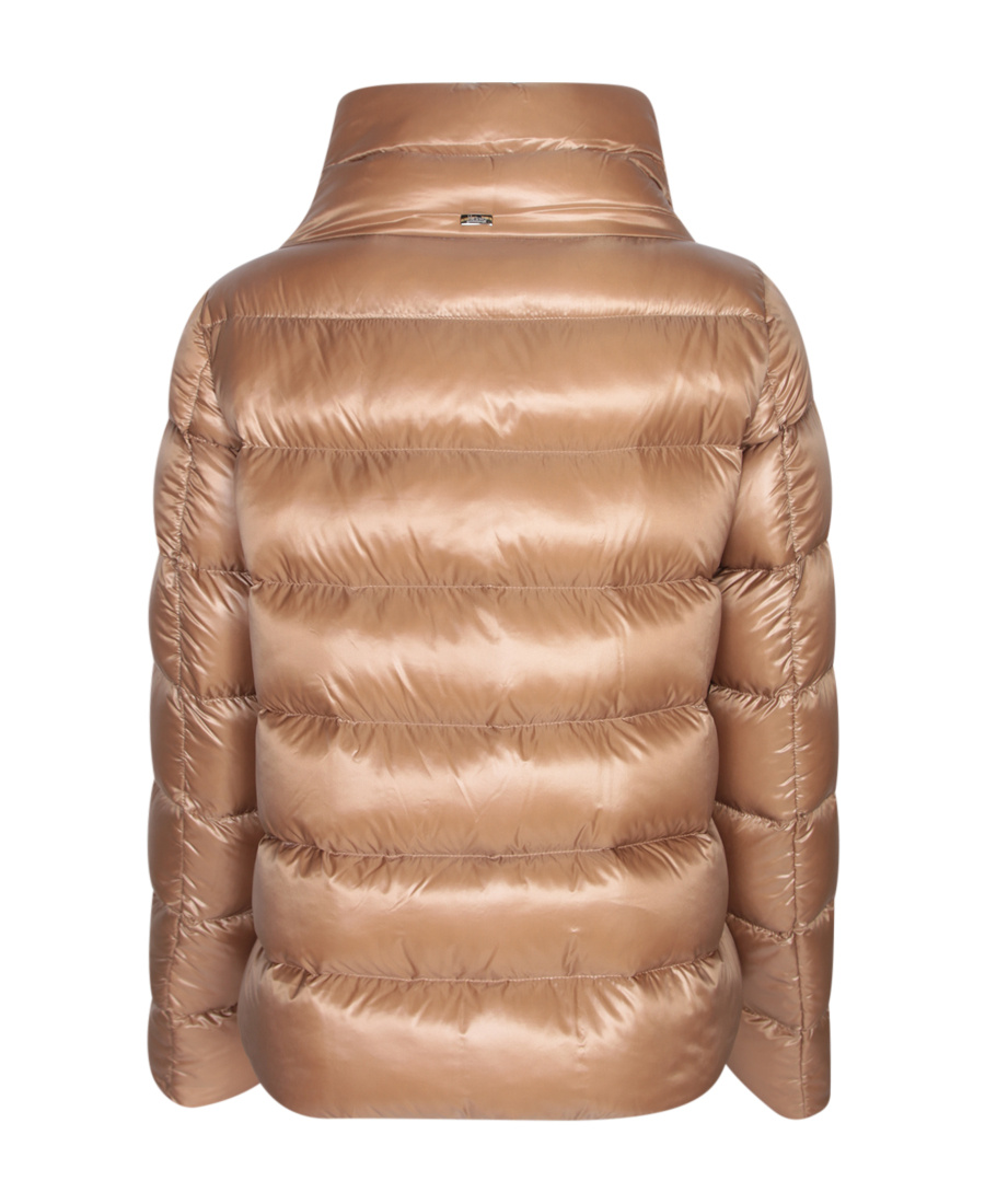 Herno Funnel-neck Padded Jacket In Nude