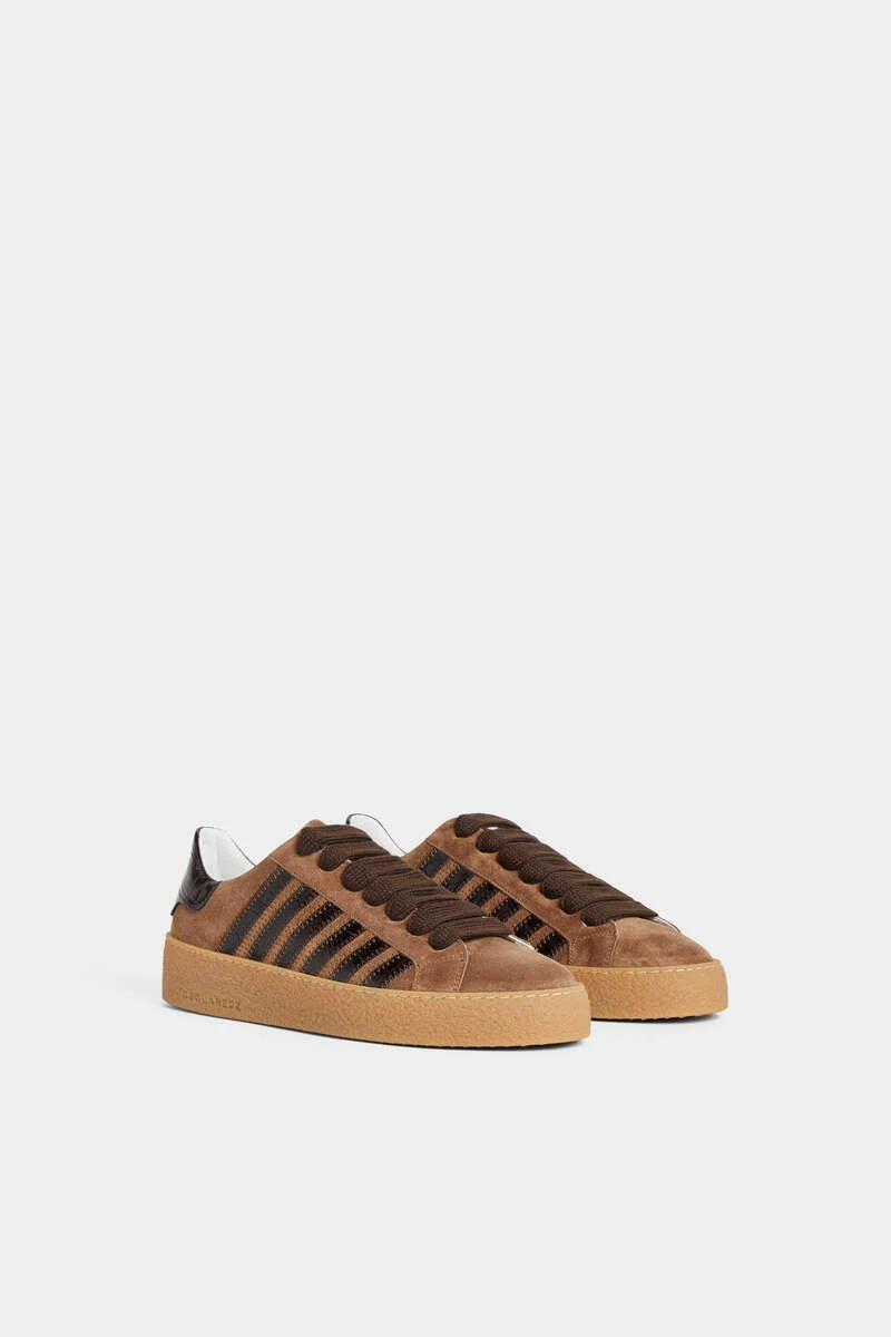 Dsquared2 Lace-up Low-top Casual Shoes In Brown