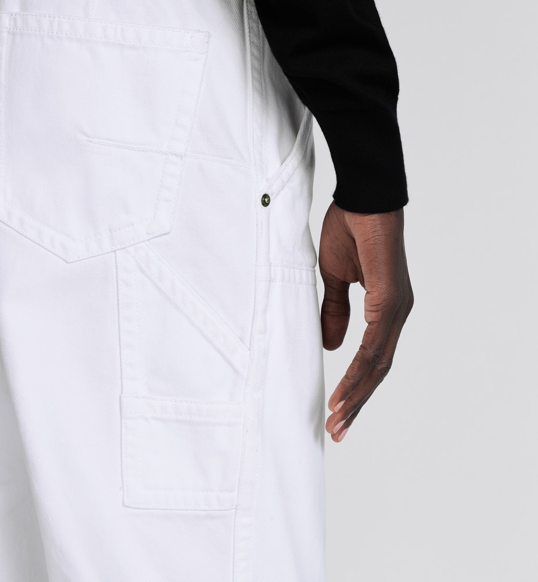 Dior Carpenter Style Jeans In White