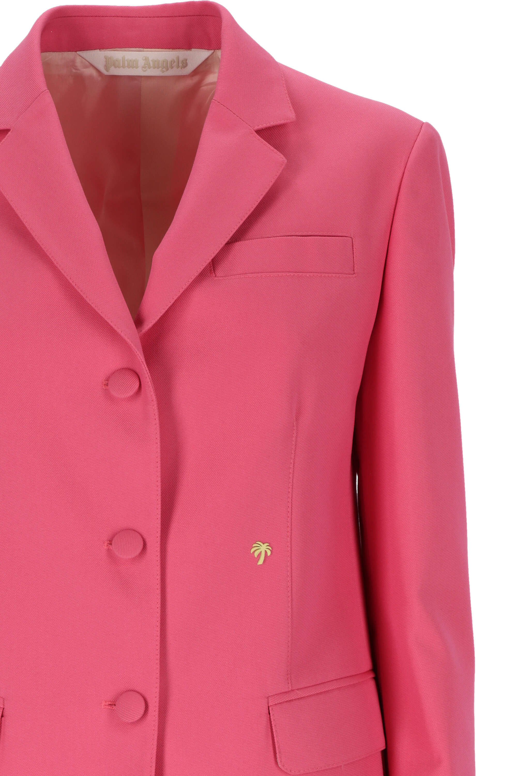 Palm Angels Miami Single-breasted Blazer In Red