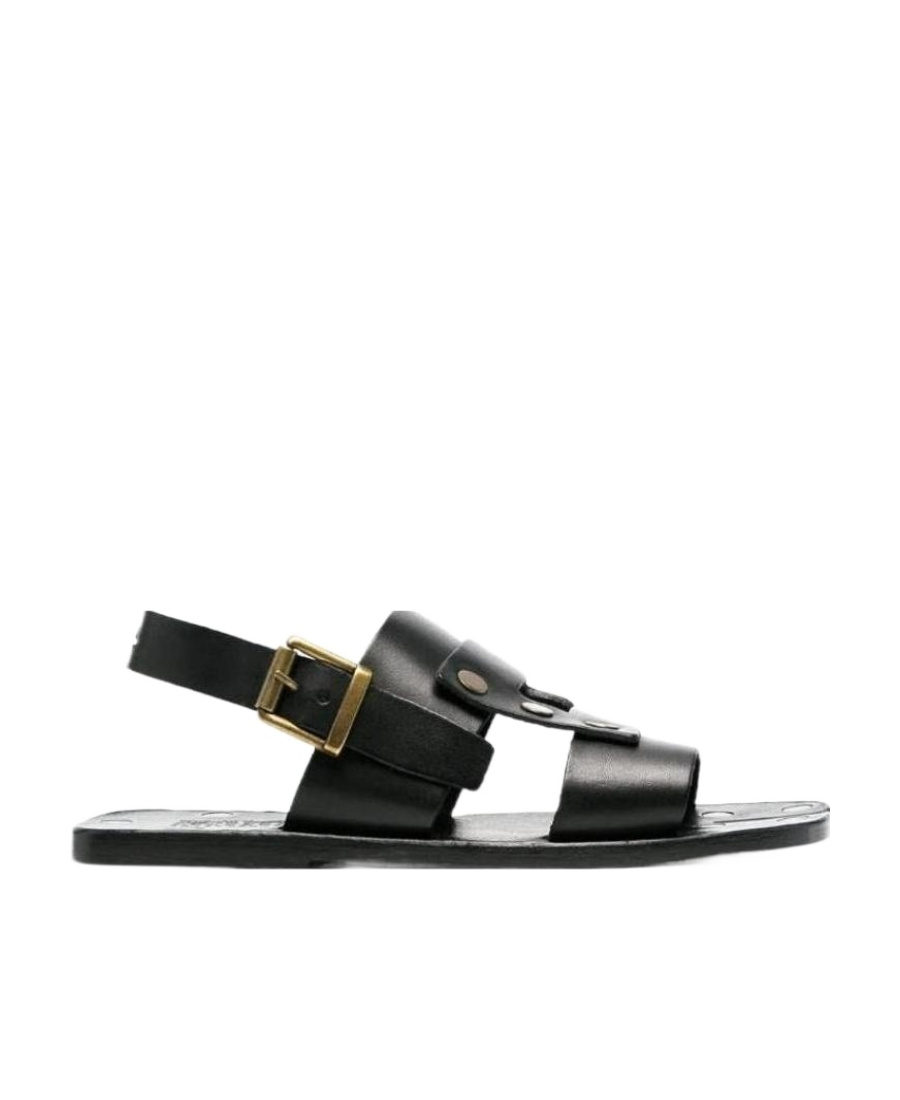 Shop Maison Margiela Tabi Gladiator Sandals In Black